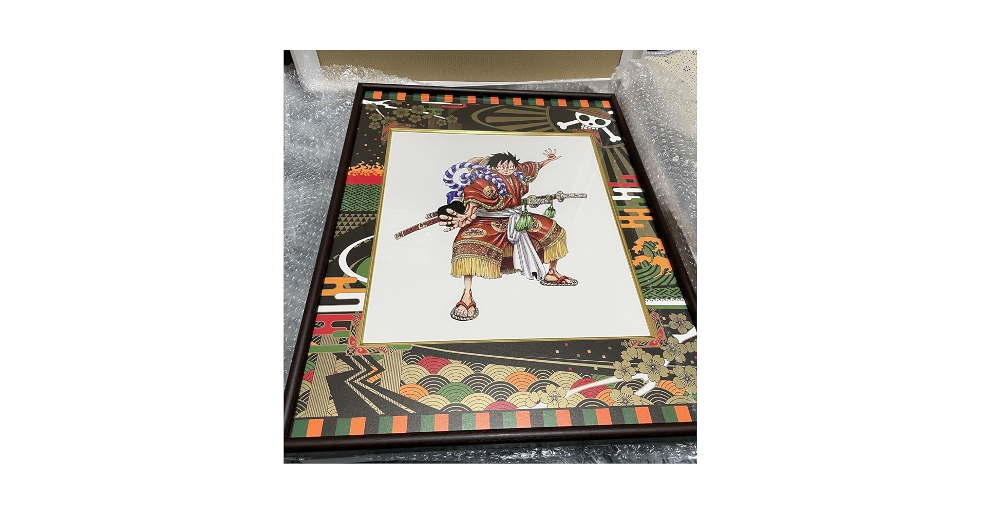 Amazon.co.jp: ワンピース 隈取りルフィ 高級複製原画 歌舞伎 ルフィ